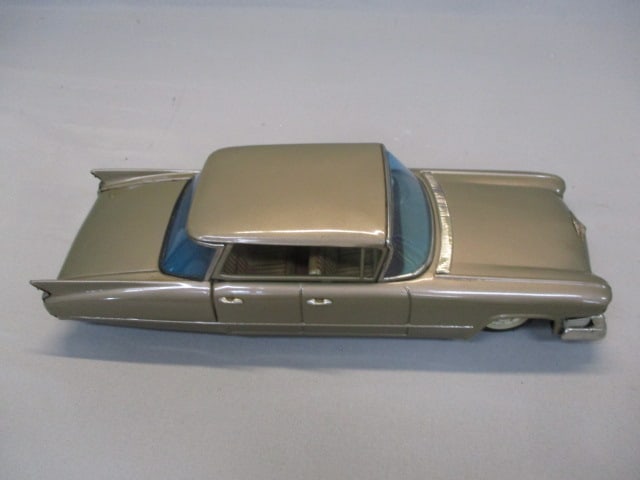 1963 Cadillac Tin Friction Toy w/Original Box By Bandai - 7