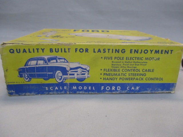 1950's Ford Remote Control Toy Car w/Original Box - 13
