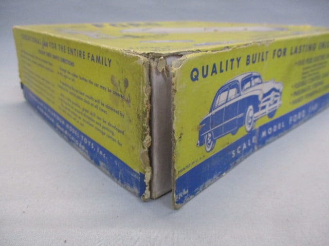1950's Ford Remote Control Toy Car w/Original Box - 14
