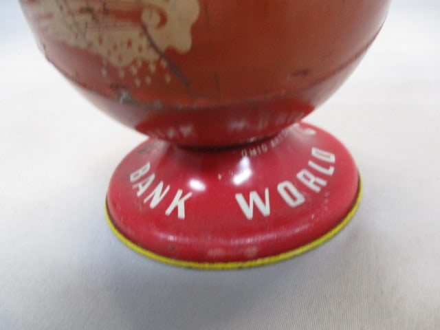 1930's Buick Fireball Eight Advertising Tin Coin Bank - 3