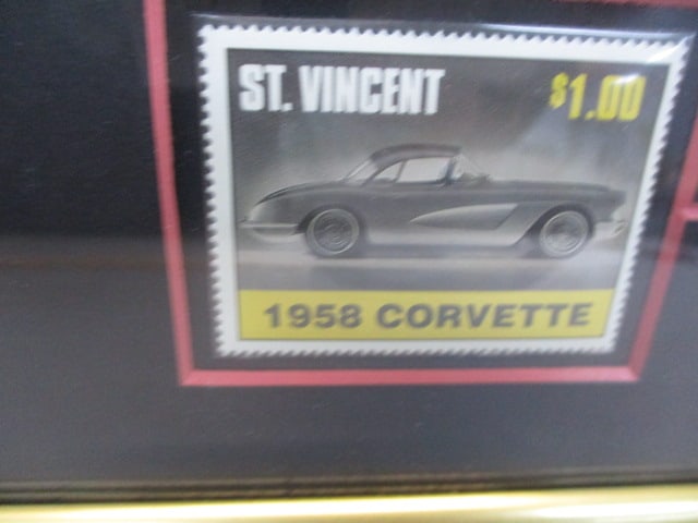 Framed & Matted Picture 1960 Chevrolet Corvette Stingray - 5