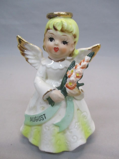 Vintage Nippon August Birthday Angel: 5" 