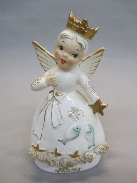 Vintage Napco #A2646 Pisces Birthday Angel (1 of 6)