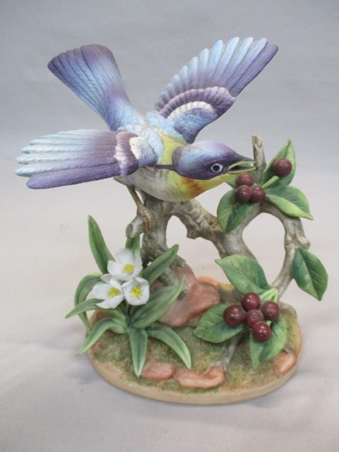 Andrea By Sadek Porcelain "Parula Warbler" #7913 Bird (1 of 7)
