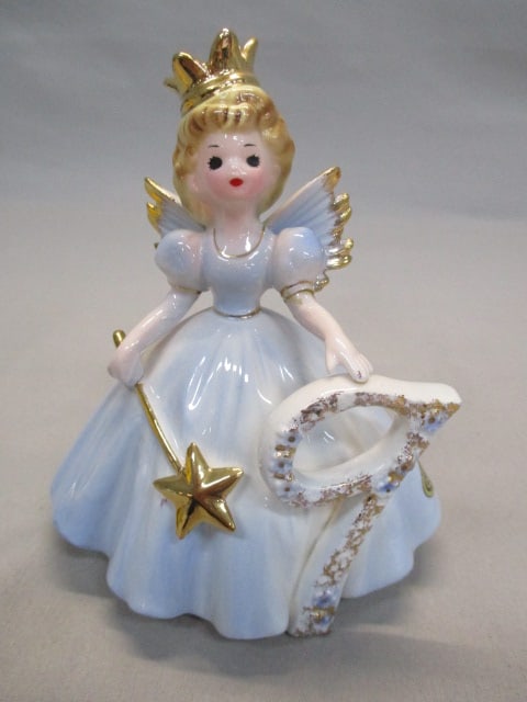 Vintage Josef Originals 9th Birthday Angel 5": . 