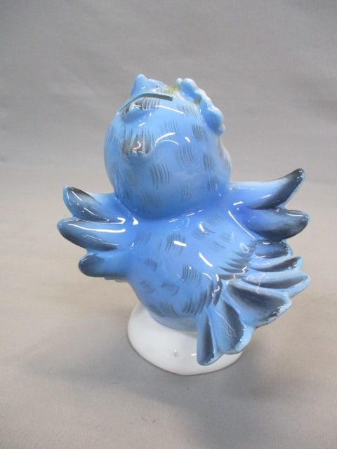 Vintage Lefton #267 Bluebird Coin Bank 6" - 4