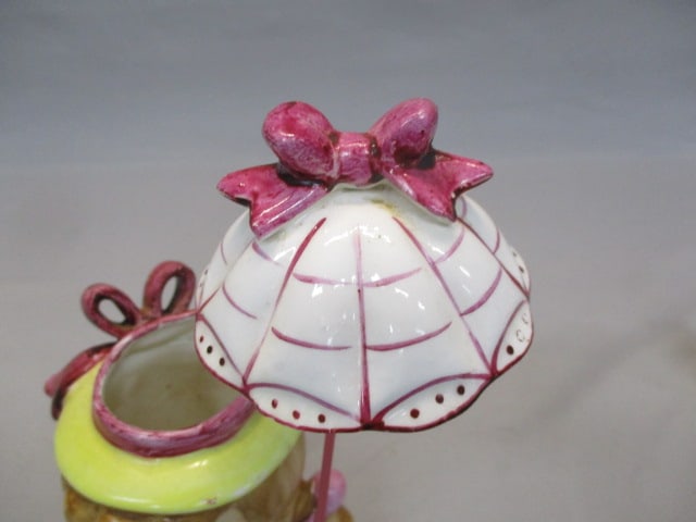Royal Sealy Umbrella Girl Head Vase - 3