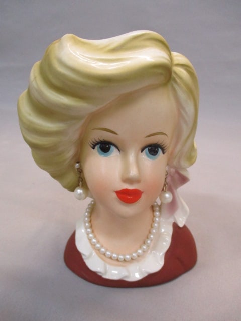 5.5" Ardco #C3253 Lady Head Vase: . 
