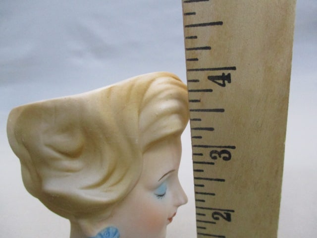 4" Lady Head Vase - 5