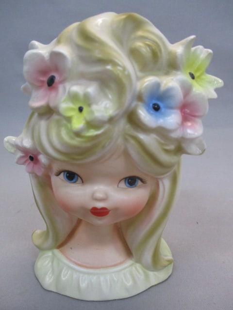 5.5 Inarco #E2967 Girl Head Vase: . 