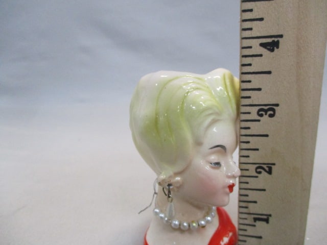 3.5" Lady Head Vase - 5