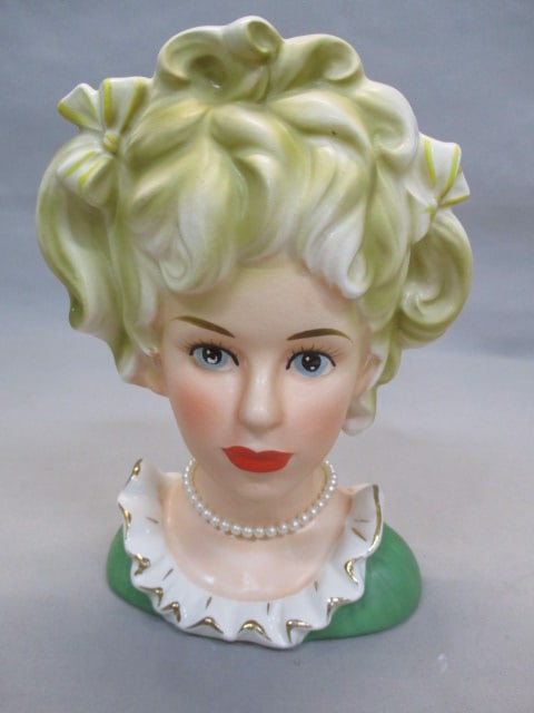 7" Inarco #E3523 Teen Head Vase: . 