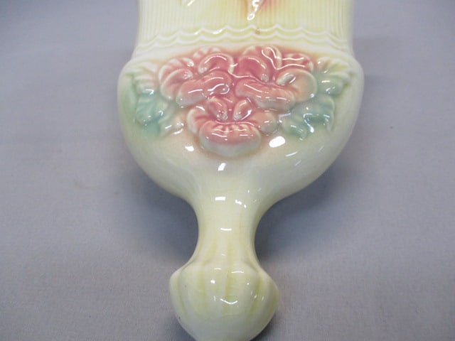 Vintage Hull Pottery #82 Wall Pocket "Sun Glow" Whisk Broom - 3