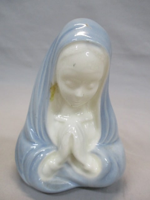 Vintage Madonna and Child Planter 4" x 9" - 8