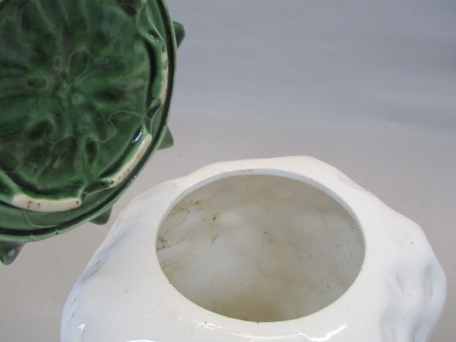 1970's White Strawberry Ceramic Cookie Jar By McCoy 10" - 3