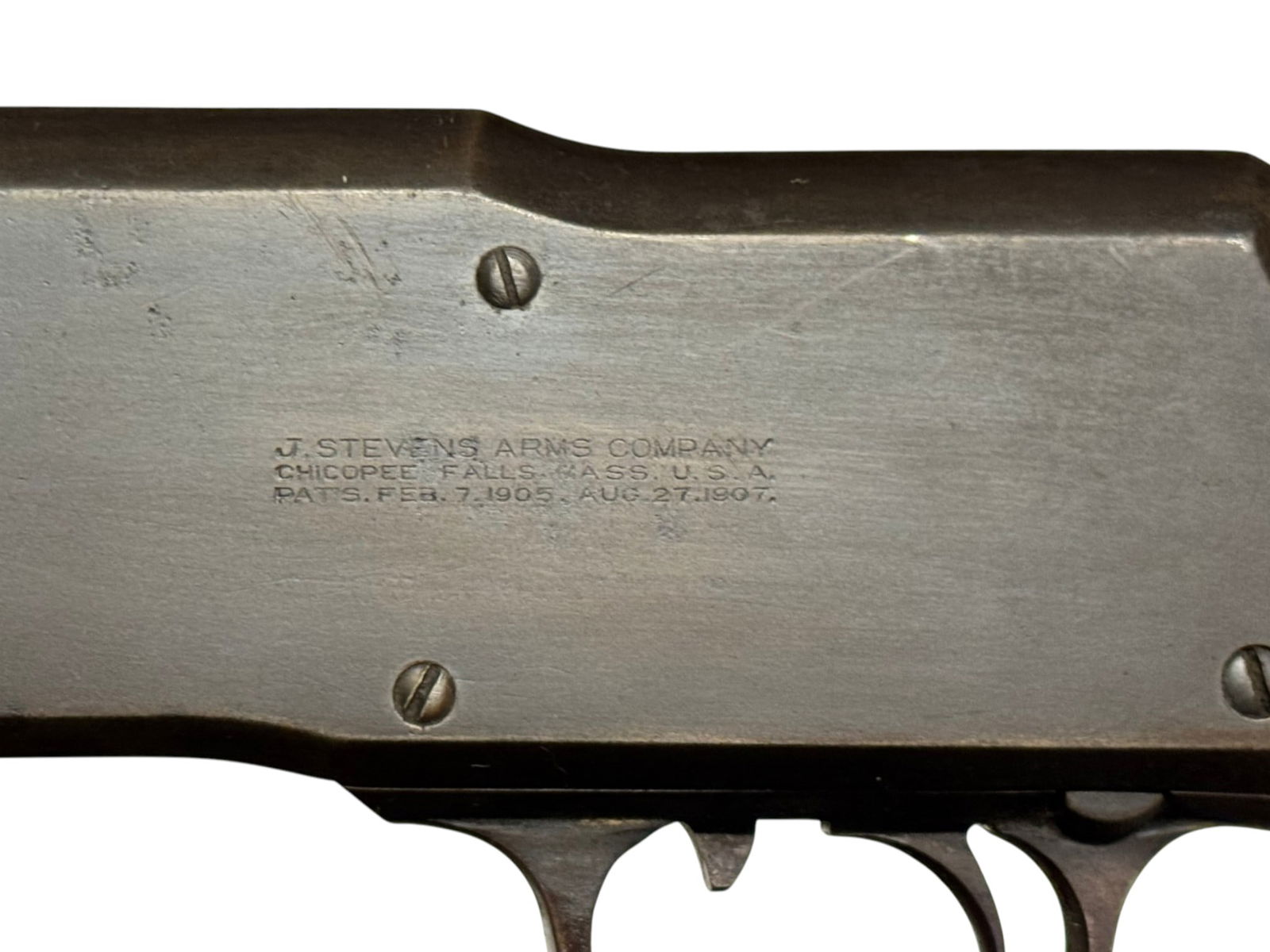 Antique J. Stevens Model 1907 12 GA. Pump Action Shotgun - 3