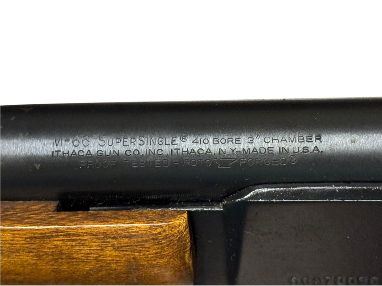 Excellent Ithaca Model 66 Supersingle 410 GA. Lever Action Shotgun - 3