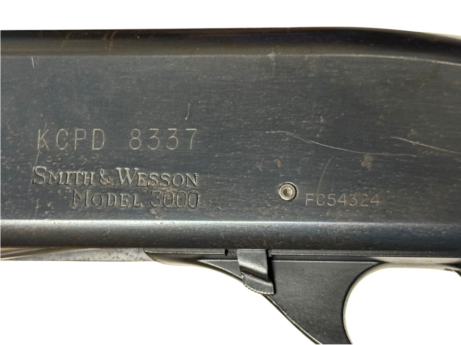Smith & Wesson Model 3000 "KCPD" Police Marked Riot 12 GA. Pump Action Shotgun - 3