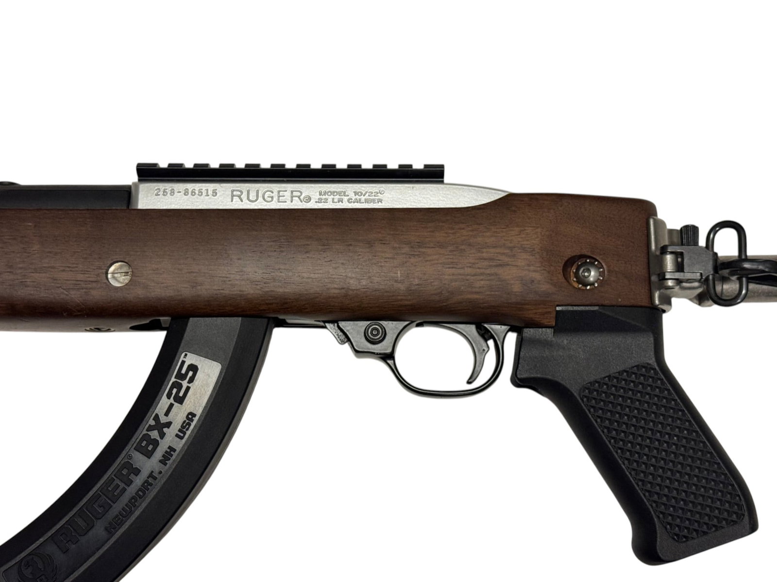 Excellent Ruger Model 10/22 .22 LR Stainless Steel "Mini-14 Folder" Semi-Automatic Rifle - 5