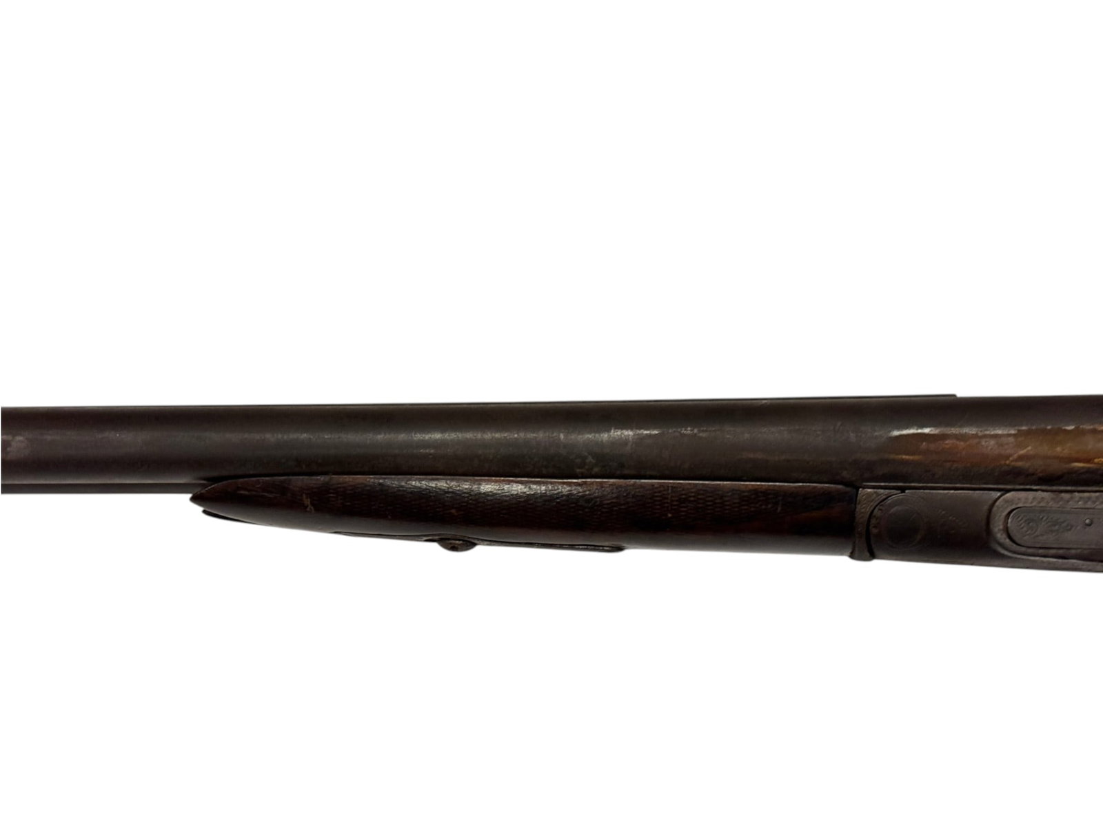 Antique Belgian W. Parkhurst Double Barrel SXS 12 GA. Hammer Shotgun - 12