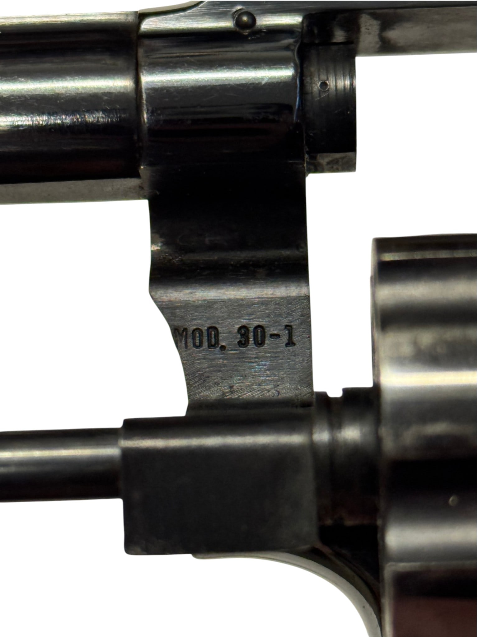 Smith & Wesson Model 30-1 .32 S&W LONG Revolver with Leather Gun Case - 14