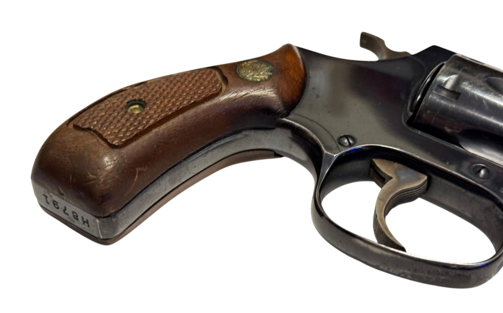 Smith & Wesson Model 30-1 .32 S&W LONG Revolver with Leather Gun Case - 5