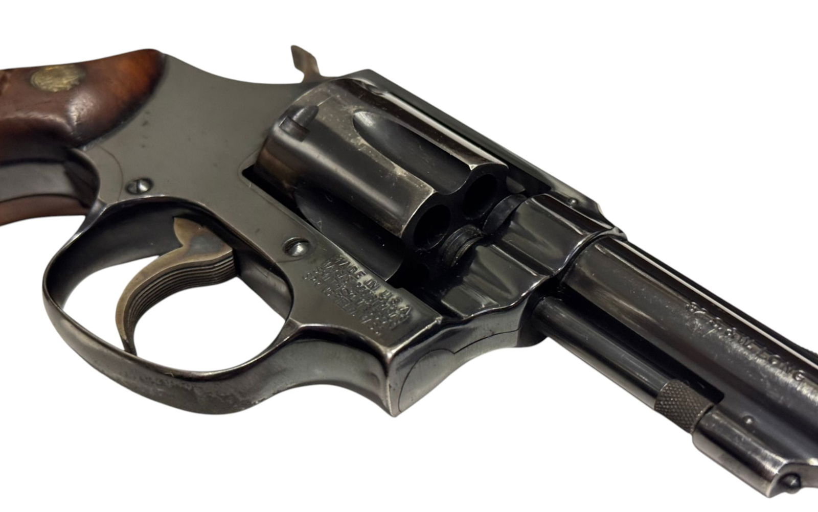 Smith & Wesson Model 30-1 .32 S&W LONG Revolver with Leather Gun Case - 6