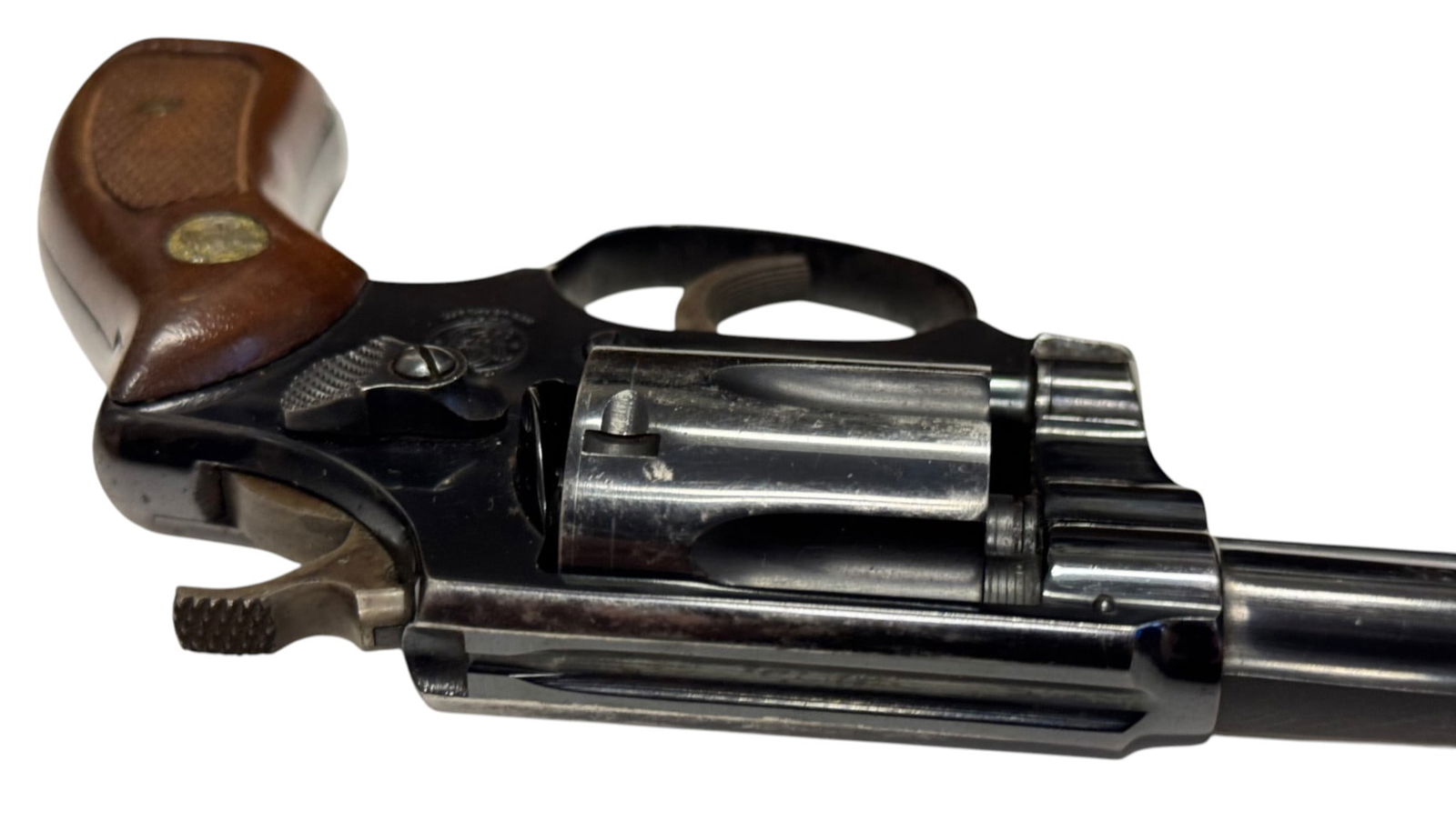 Smith & Wesson Model 30-1 .32 S&W LONG Revolver with Leather Gun Case - 7