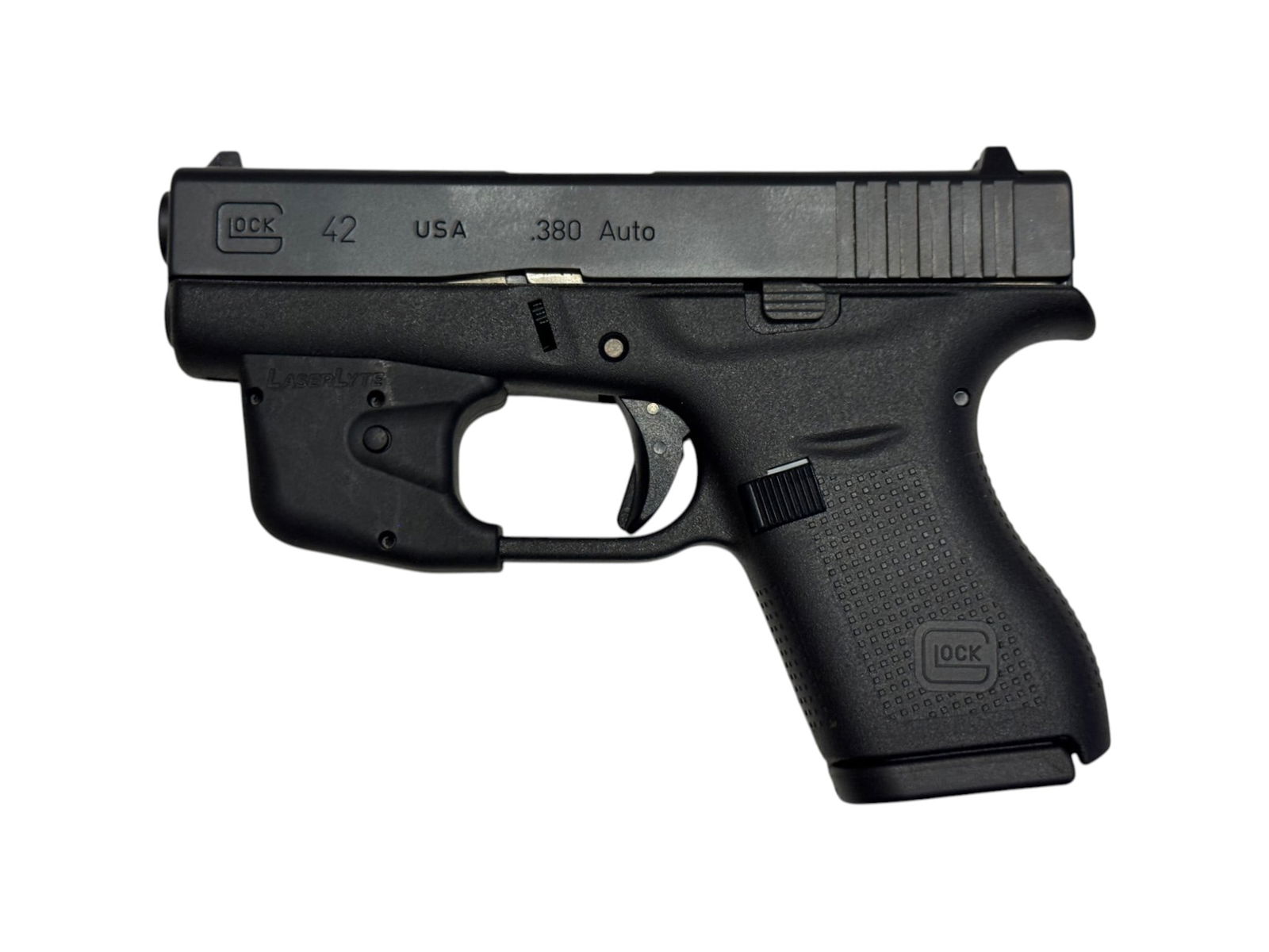 LNIB Glock 42 Gen 4 Semi-Automatic .380 ACP Compact Pistol with LaserLyte Red-Dot Laser in Case - 4