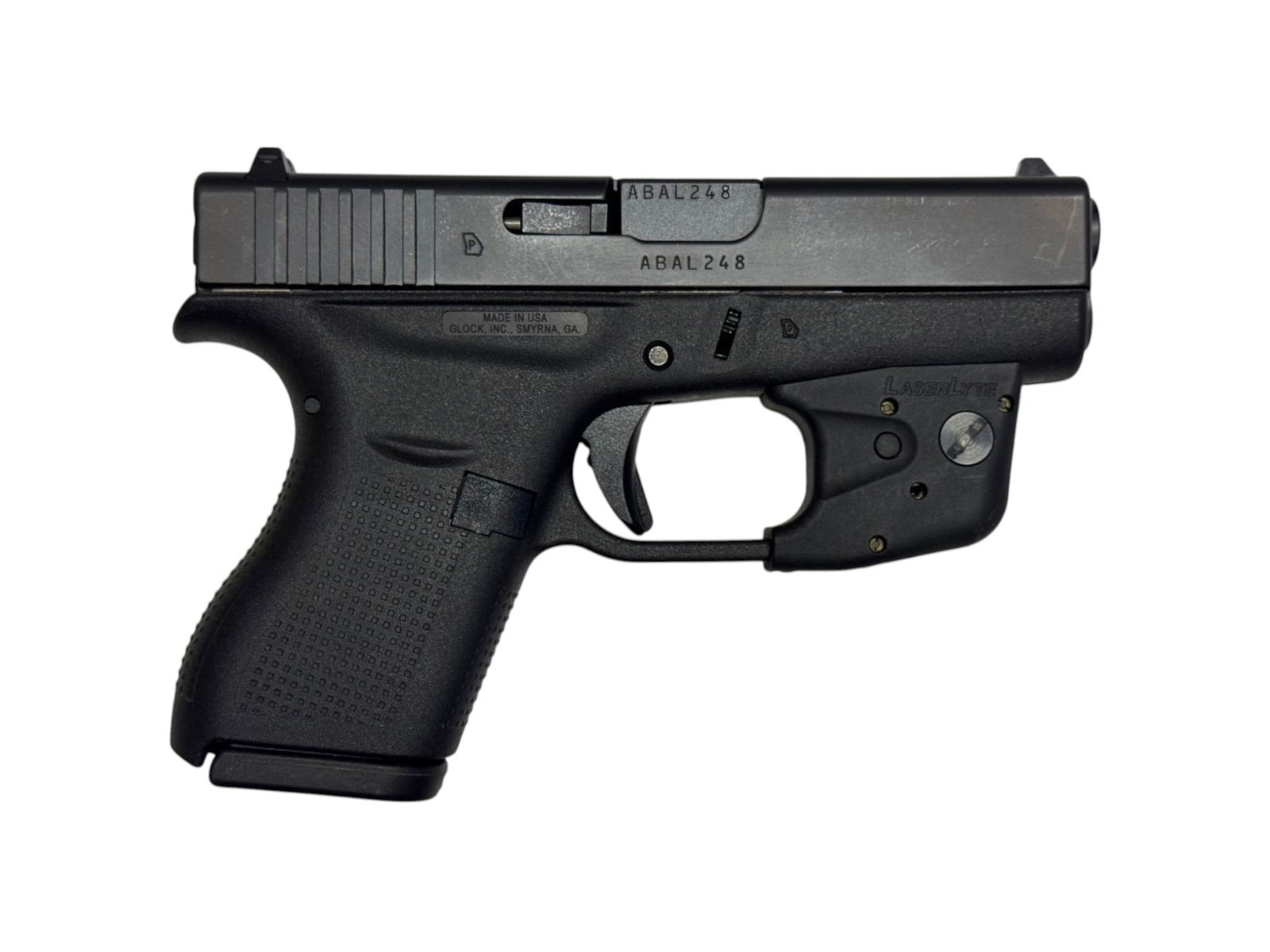 LNIB Glock 42 Gen 4 Semi-Automatic .380 ACP Compact Pistol with LaserLyte Red-Dot Laser in Case - 5