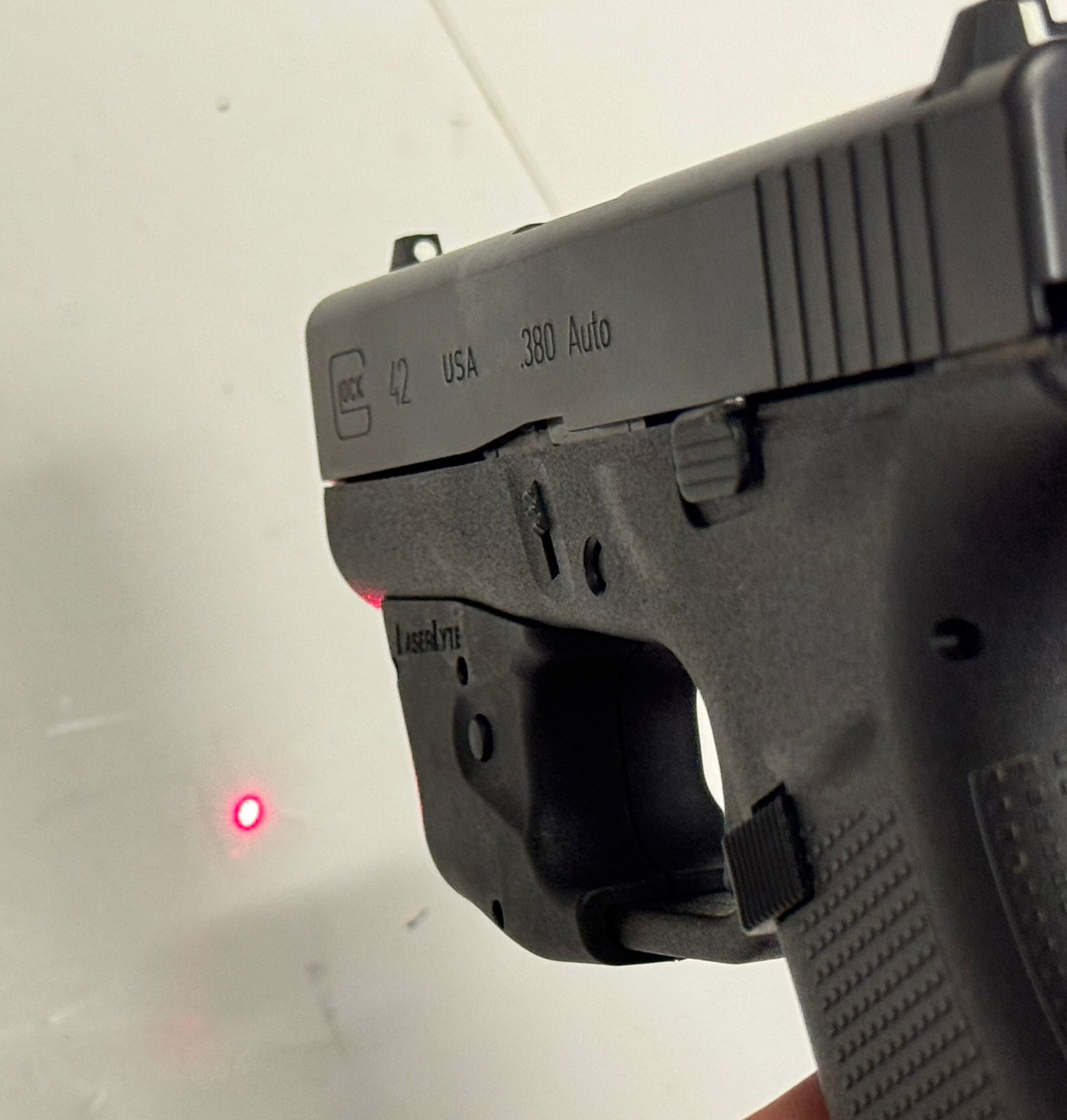LNIB Glock 42 Gen 4 Semi-Automatic .380 ACP Compact Pistol with LaserLyte Red-Dot Laser in Case - 6