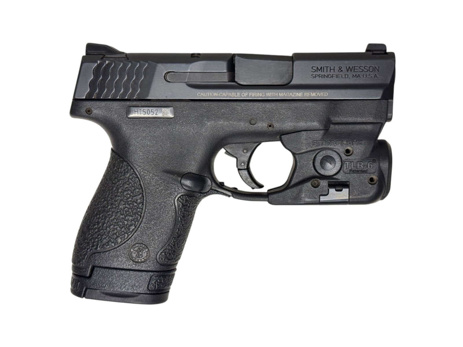 Excellent Smith & Wesson M&P 9 Shield Semi-Automatic 9mm Pistol w/ Streamlight TLR-6 Laser - 2