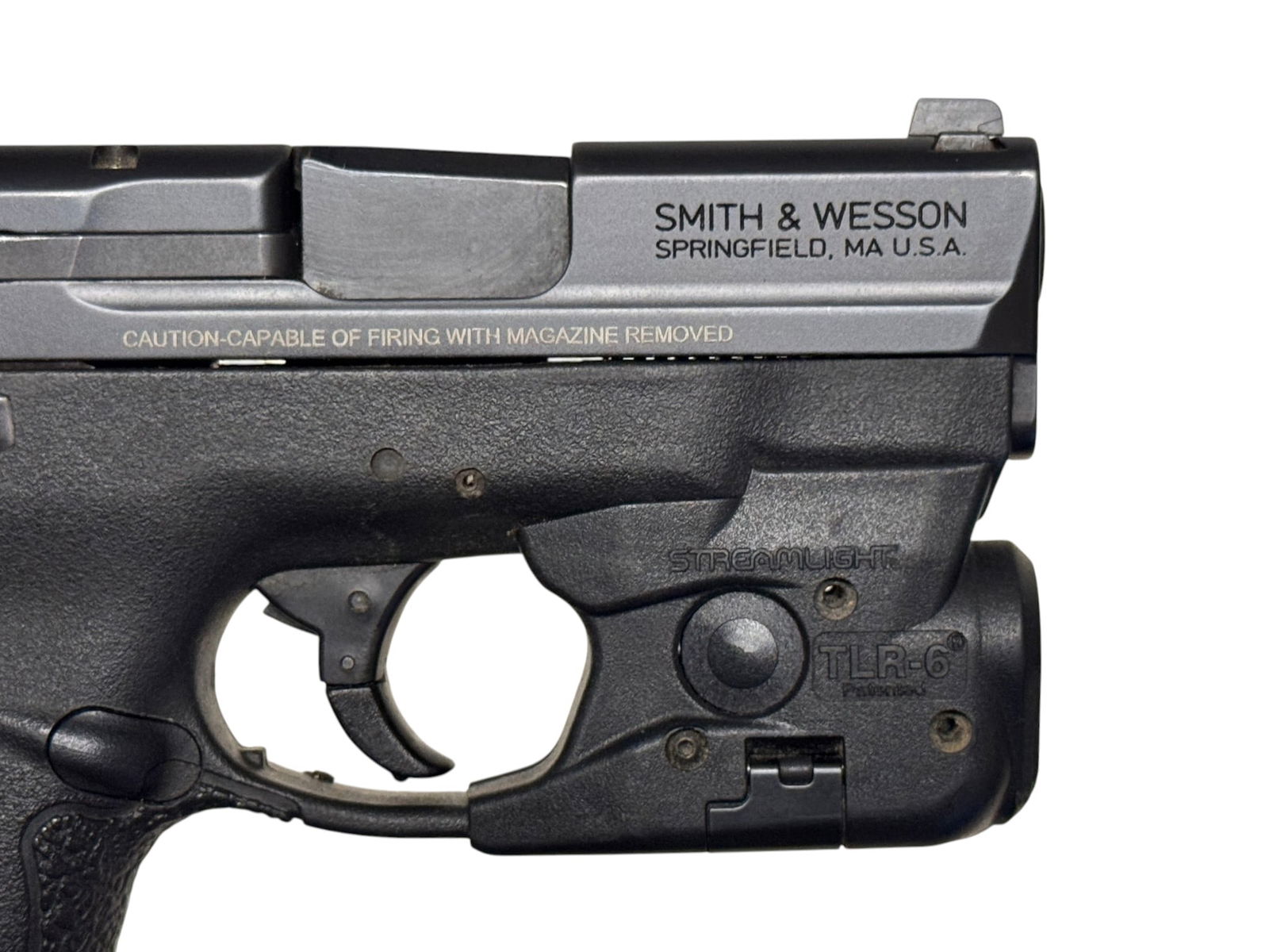 Excellent Smith & Wesson M&P 9 Shield Semi-Automatic 9mm Pistol w/ Streamlight TLR-6 Laser - 4