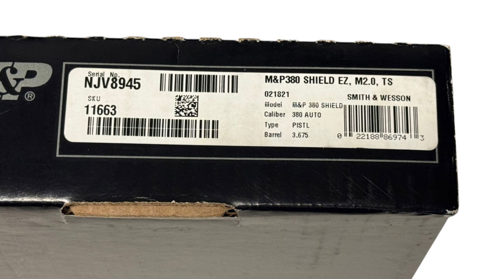 LNIB Smith & Wesson M&P 380 Shield EZ M2.0 Semi-Automatic .380 ACP Pistol - 3