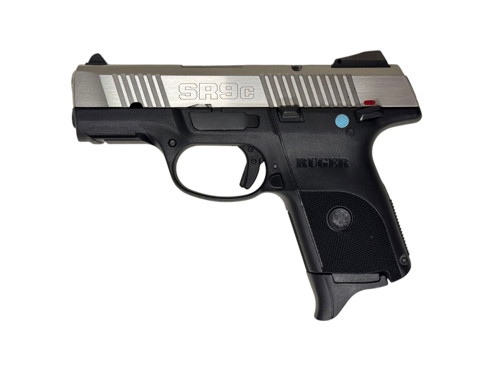 NIB Ruger SR9C 9mm Semi-Automatic Pistol with Stainless Slide and Barrel - 3