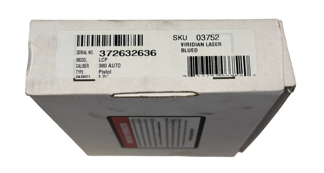 NIB Ruger LCP .380 ACP Semi-Automatic Pistol with Viridian Red Laser - 3