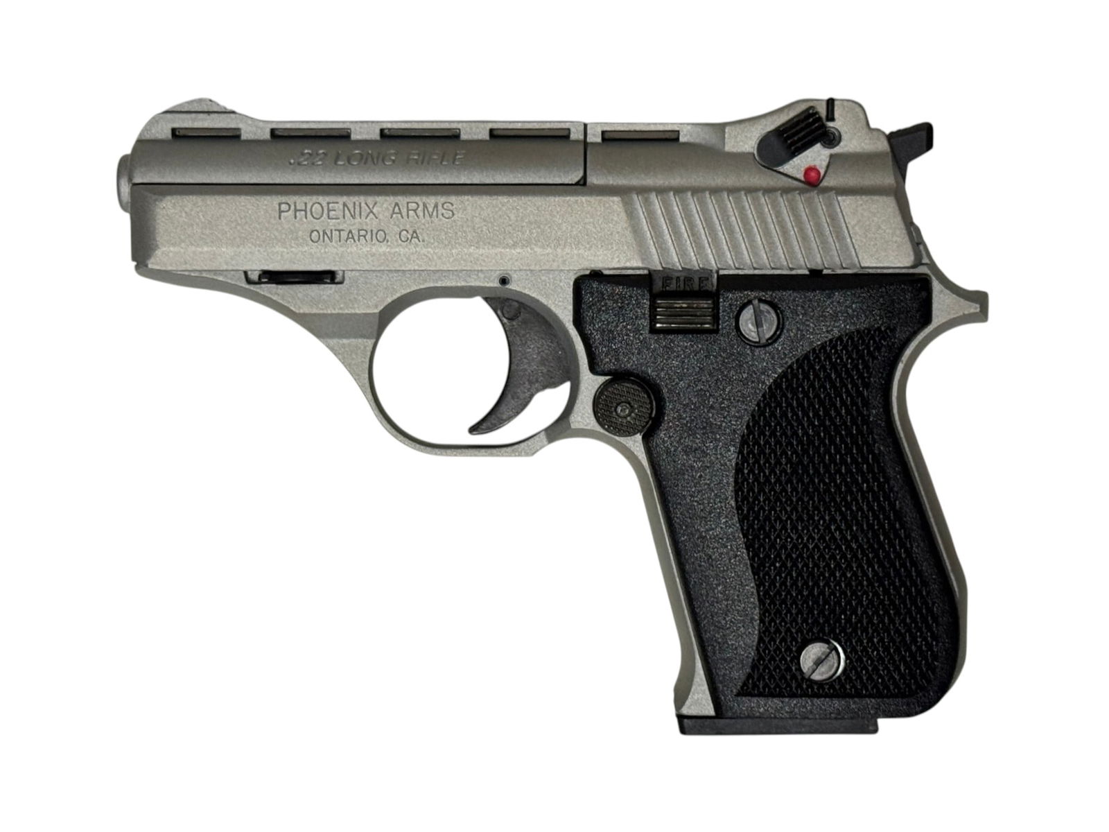 Excellent Phoenix Arms Model HP22A .22 LR Semi-Automatic Pistol: S#: 4618281 | Comes with (1) 6rd. Magazine |||| CONDITION: Excellent, like new. Minor storage wear. Mechanically functions. Bore is excellent