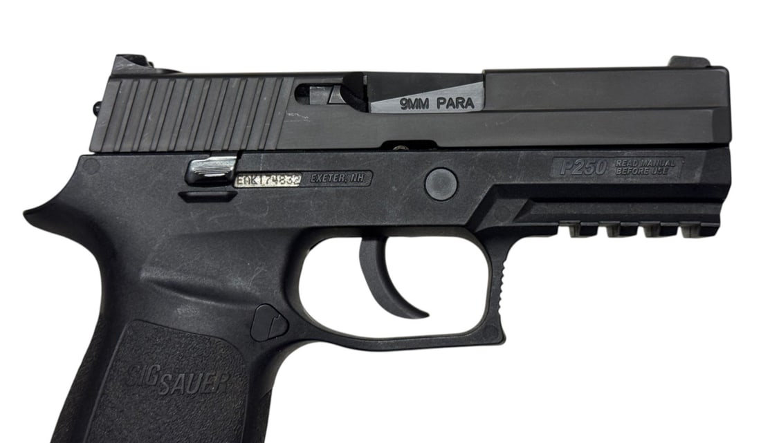Excellent Sig Sauer P250 Comapct 9mm Semi-Automatic Pistol in Case - 8