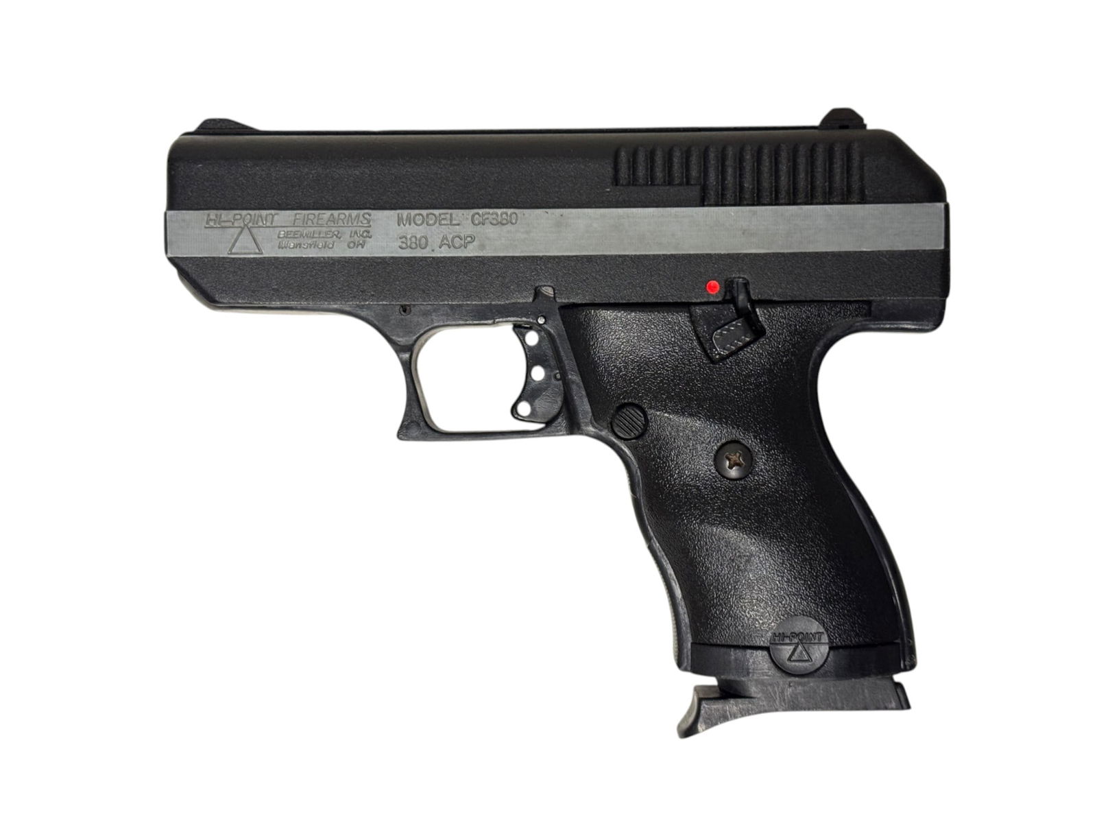 Excellent Hi-Point Model CF380 .380 ACP Semi-Automatic Pistol: S#: P839744 | Comes with (1) 7rd. Magazine |||| CONDITION: Excellent. Mechanically functions. Bore is excellent 