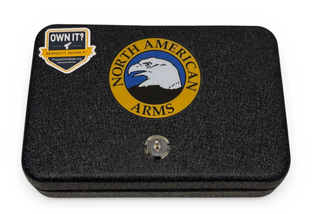 NIB North American Arms Model LR .22 LR Pocket Revolver with Locking Safe - 9