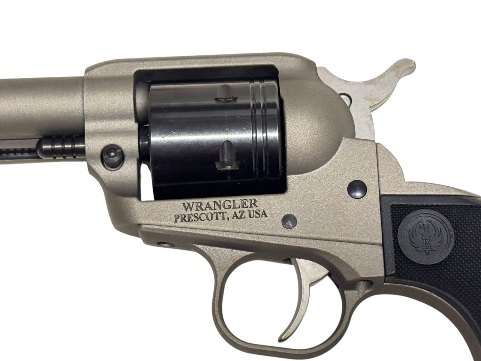 NIB Ruger Wrangler .22 LR Silver Cerakote Revolver - 5
