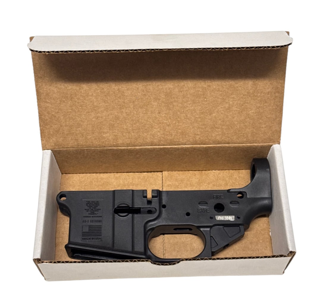 NIB FMK AR-1 Extreme Multi-Caliber Polymer Stripped Lower: S#: FMK55807 | Comes in matching box |||| CONDITION: New in box 