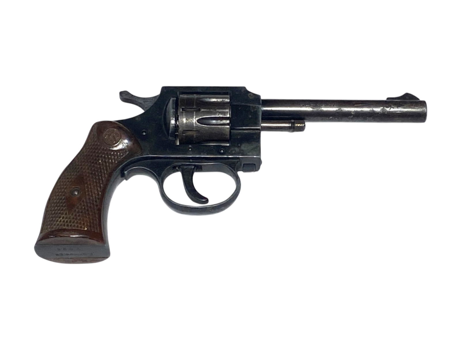 Herbert Schmidt Waffentechnik West German .22 LR Revolver: S#: 2925 | 8-Shot | SA/DA |||| CONDITION: Good, with honest use and wear. Approximately 80% original blued finish. Mechanically functions. Bore is excellent
