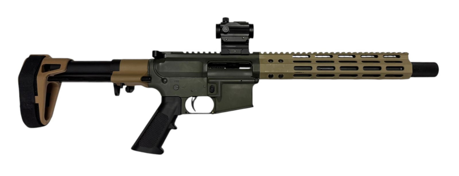 Excellent PSA PA-15 .300 BO Tan/OD Green 11.5” AR Pistol w/ Maxim Defense Brace - 2