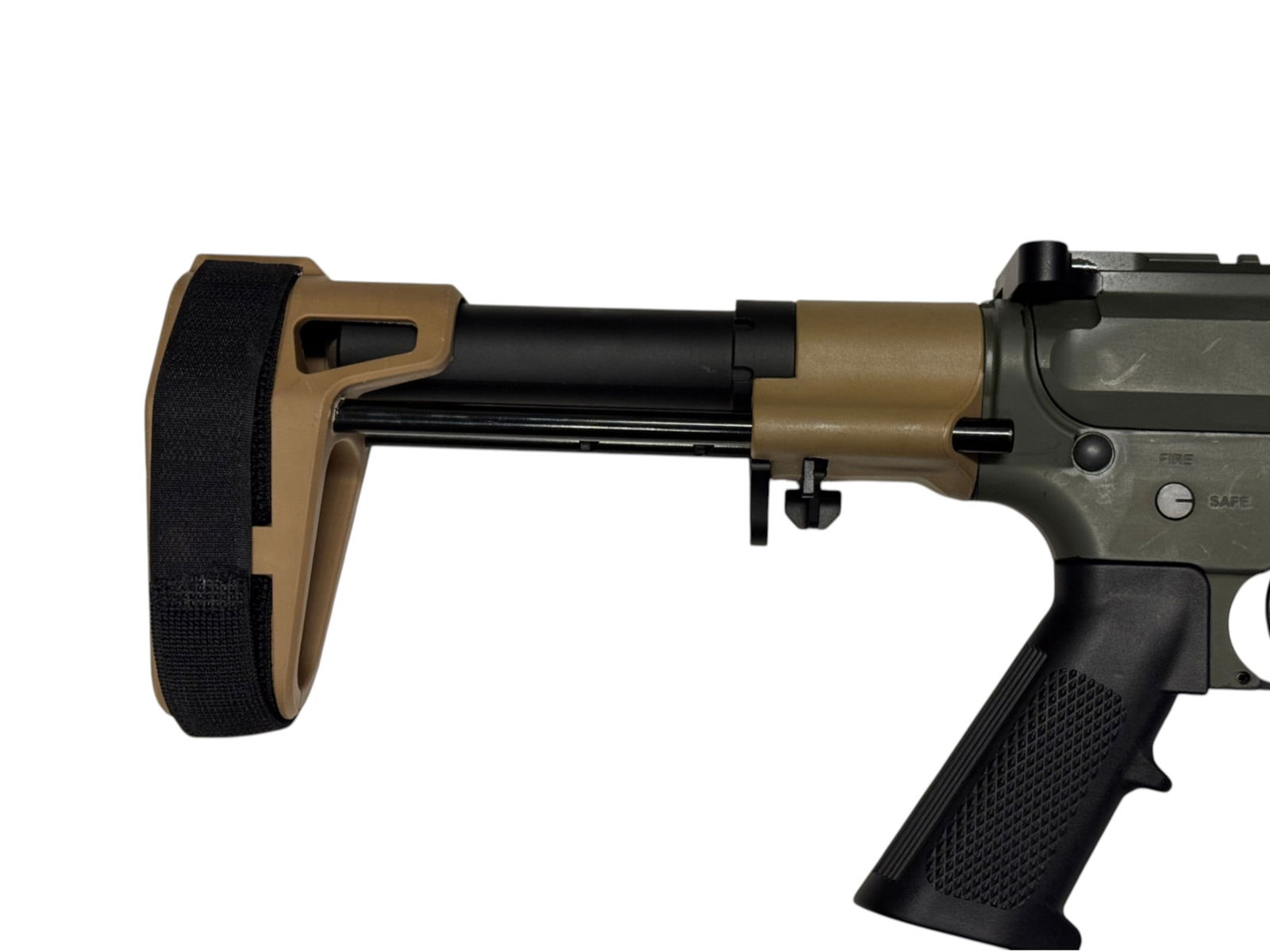 Excellent PSA PA-15 .300 BO Tan/OD Green 11.5” AR Pistol w/ Maxim Defense Brace - 8