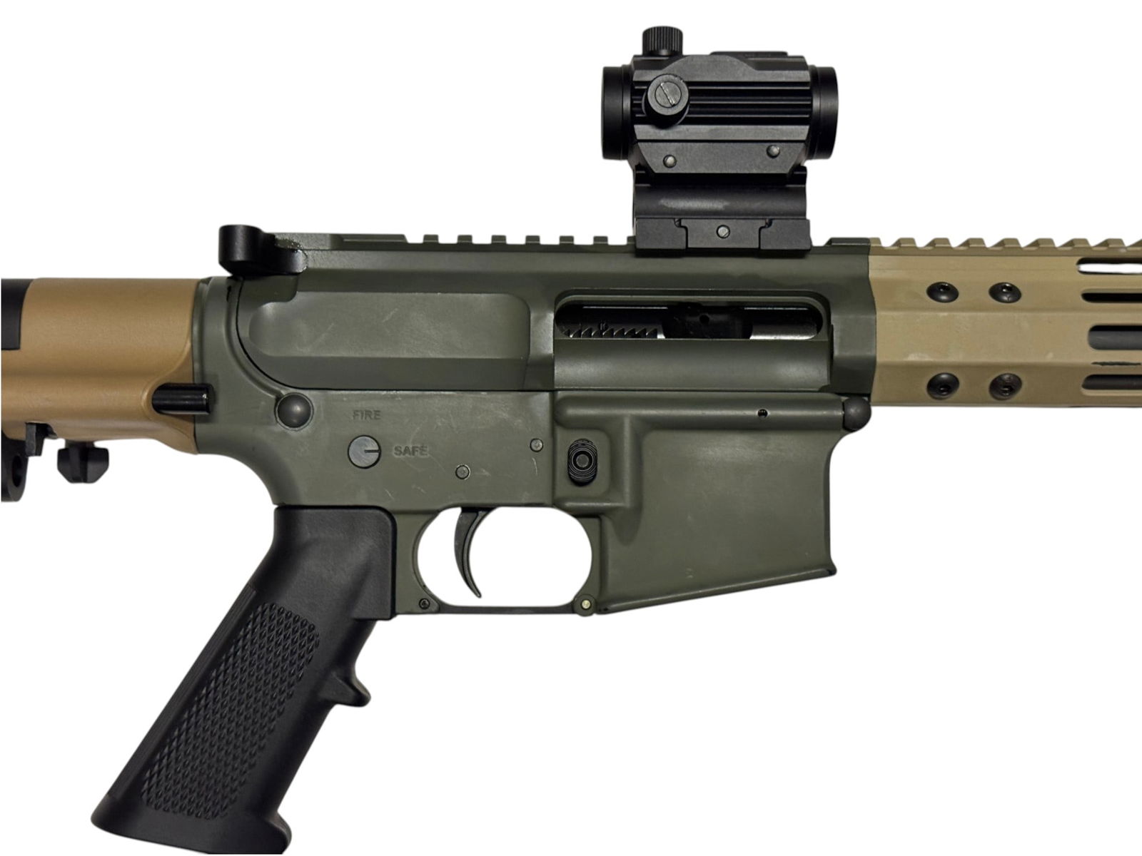 Excellent PSA PA-15 .300 BO Tan/OD Green 11.5” AR Pistol w/ Maxim Defense Brace - 9