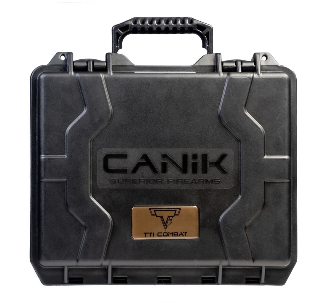 NIB Desirable CANIK TTI Combat Bronze 9MM Semi-Automatic Tactical Pistol Kit - 16
