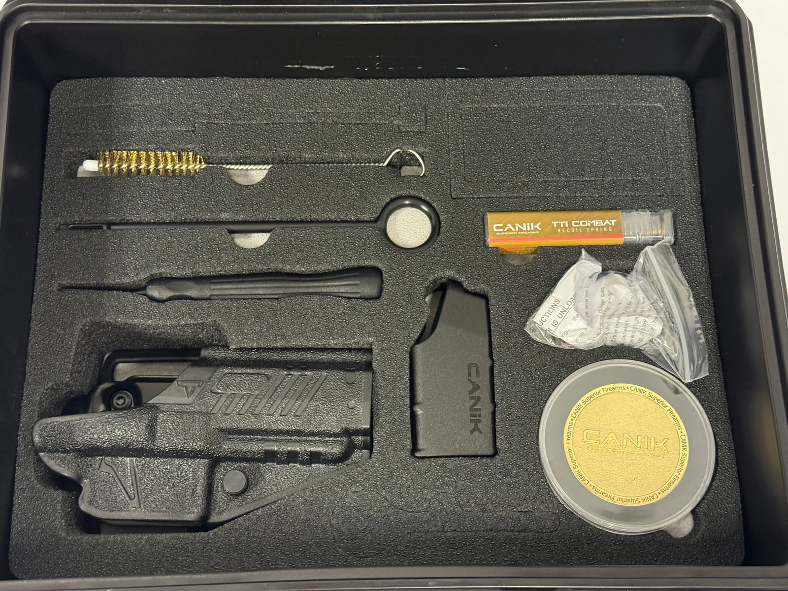 NIB Desirable CANIK TTI Combat Bronze 9MM Semi-Automatic Tactical Pistol Kit - 3