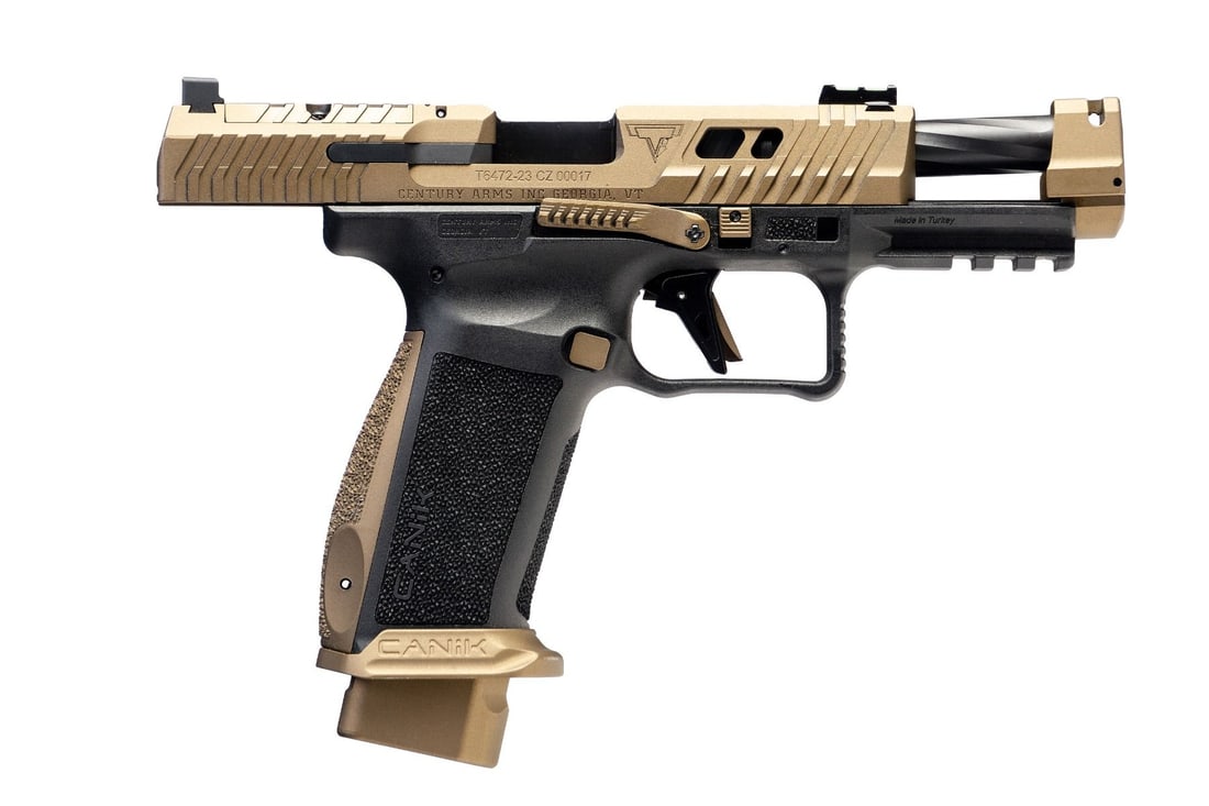 NIB Desirable CANIK TTI Combat Bronze 9MM Semi-Automatic Tactical Pistol Kit - 6