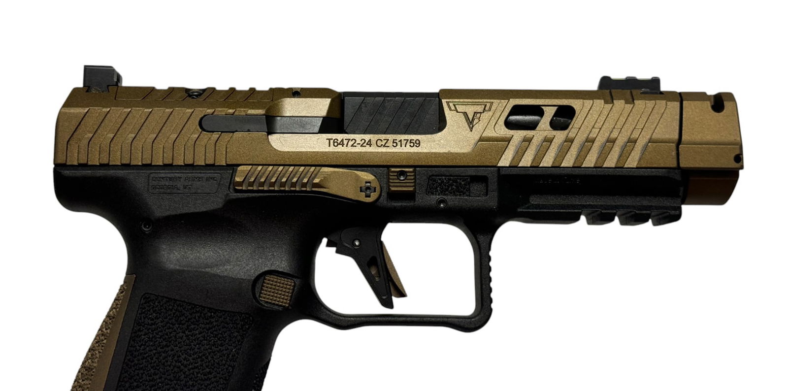 NIB Desirable CANIK TTI Combat Bronze 9MM Semi-Automatic Tactical Pistol Kit - 8